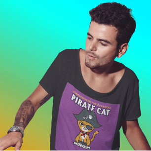 PIRATE CAT-FUNNY-T - SHIRT-T-SHIRTS T-Shirt