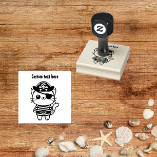 Pirate Cat Gummistempel