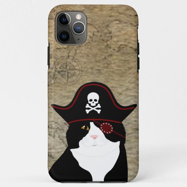 Pirate Cat iPhone Case (Rückseite)
