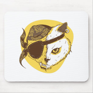 Pirate Cat Mousepad
