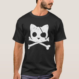 Pirate Cat Skull & Crossbones Männer Frauen oder K T-Shirt