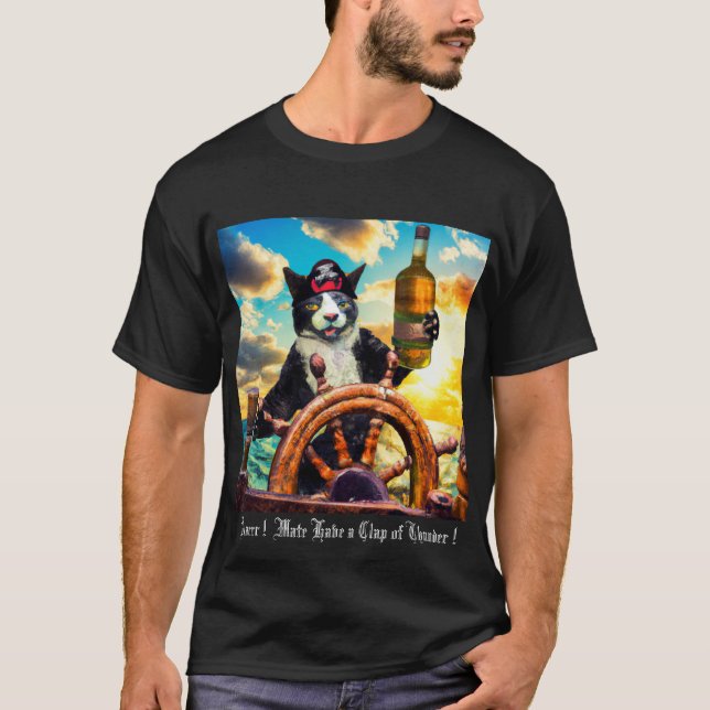 Pirate Cat T - Shirt (Vorderseite)