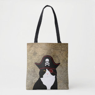 Pirate Cat Tote Bag
