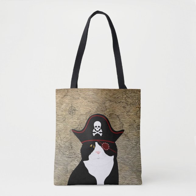 Pirate Cat Tote Bag (Vorderseite)