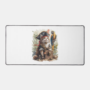 Pirate Cat Treasure Schreibtischunterlage