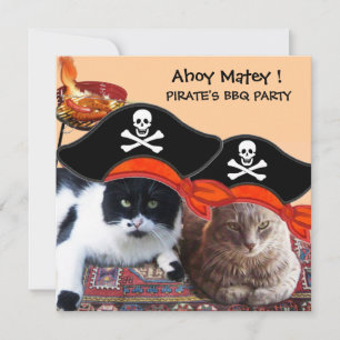 PIRATE CATS , Reden wie ein Piratentag Grillen Par Einladung