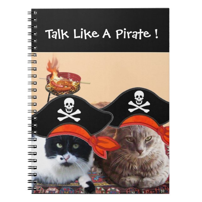 PIRATE CATS, sprechen wie ein Piratentag Notizblock (Vorderseite)