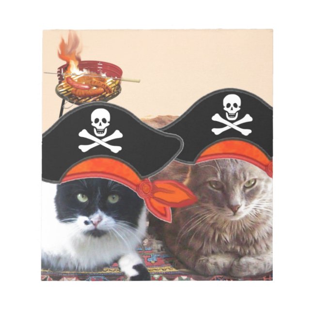 PIRATE CATS, sprechen wie ein Piratentag Notizblock (Vorderseite)