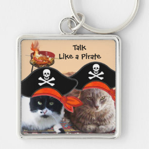 PIRATE CATS, sprechen wie ein Piratentag Schlüsselanhänger