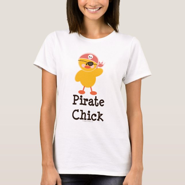 Pirate Chick Ringer T-Shirt (Vorderseite)