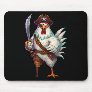 Pirate Chicken Funny Halloween Kostüm für Men Wom Mousepad