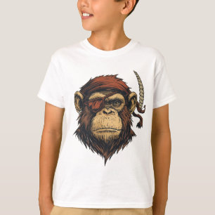 Pirate Chimp: kühne und abenteuerliche Gestaltung T-Shirt