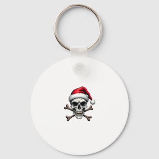 Pirate Christmas Skull & Crossbones Santa Hat. Got Schlüsselanhänger