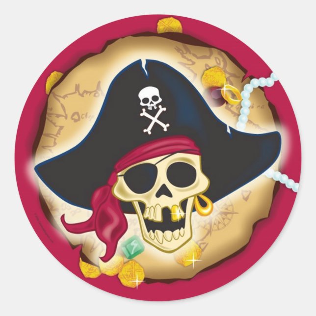 Pirate Coin Sticker (Vorderseite)