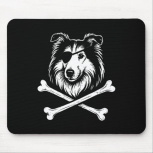 Pirate Collie Kreuzknochen Süßer Hund Mousepad