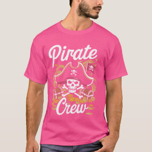 Pirate Crew Piratenflagge Crossbones Design T-Shirt