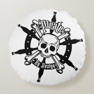 Pirate Cushion Round Rundes Kissen