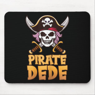 Pirate Dede Funny Captain Matching Grandma Hallowe Mousepad