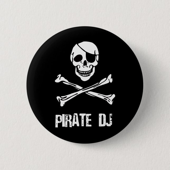 Pirate DJ Button (Vorderseite)
