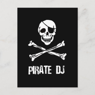 Pirate DJ Postkarte