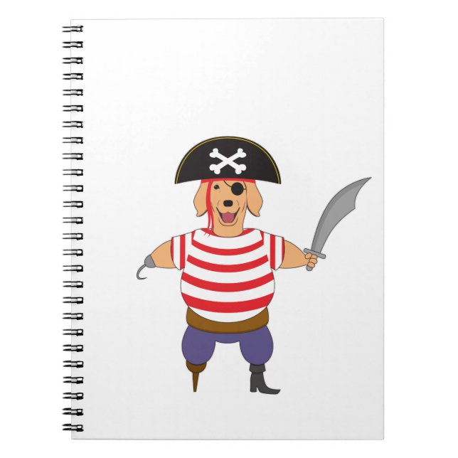 Pirate Dog Notizblock (Vorderseite)
