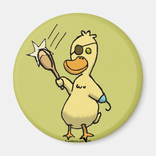 Pirate Duck Magnet (Vorne)