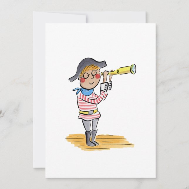 Pirate Einladung (Vorderseite)