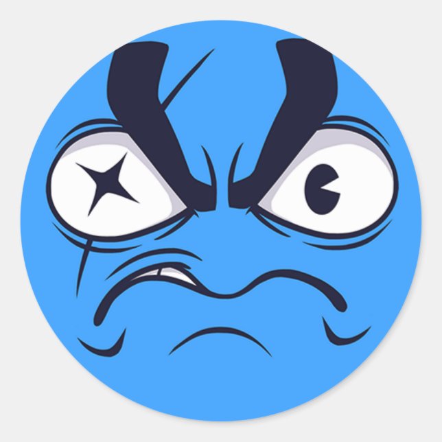 Pirate Emoji Runder Aufkleber (Vorderseite)