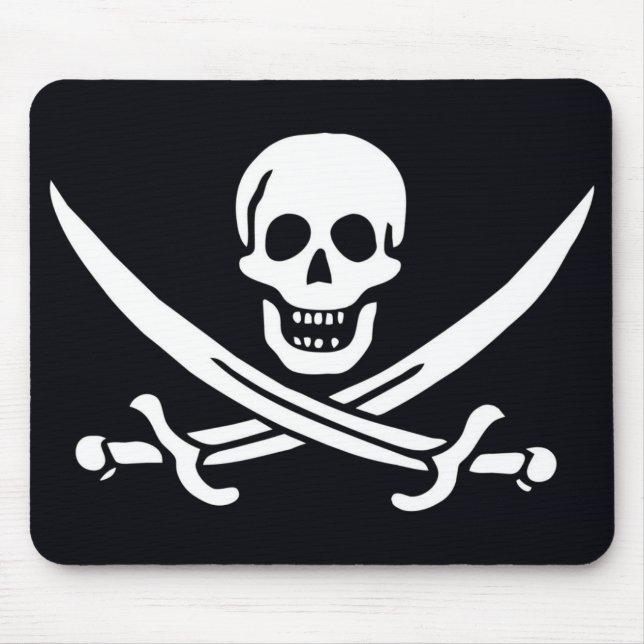 Pirate Flag Jack Rackham Mousepad (Vorne)
