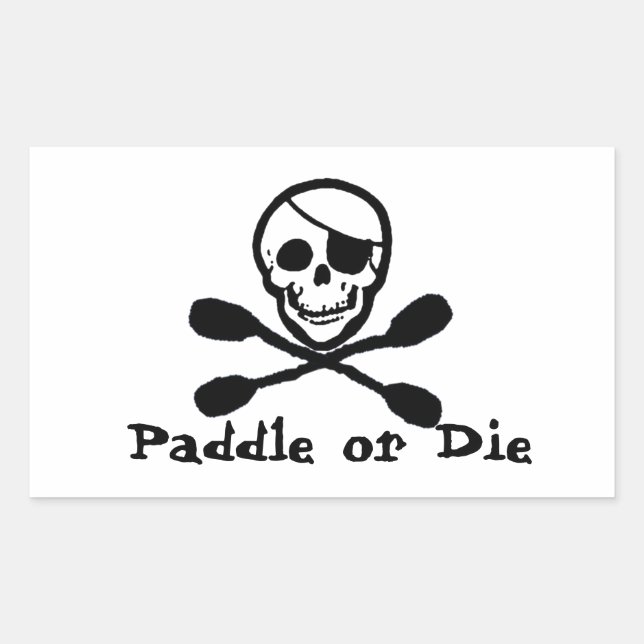 Pirate Flag Kayak Sticker (Vorderseite)