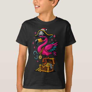 Pirate Flamingo Adventure Map Piratenflagge Hallow T-Shirt