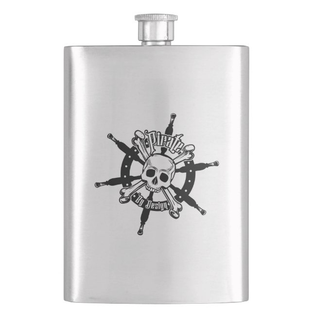 Pirate Flask Steel Flachmann (Vorderseite)