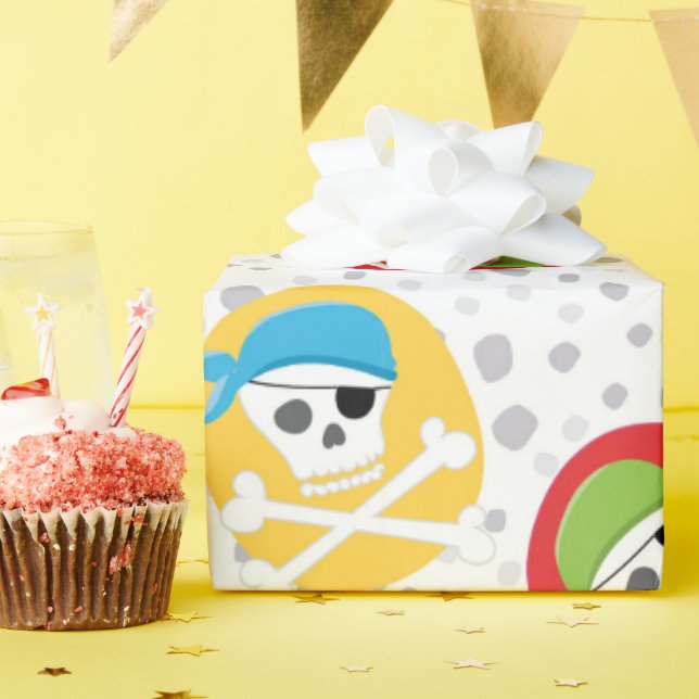 Pirate-Funchpaket zum Thema Musterverpackung Geschenkpapier (Geburtstagsparty)