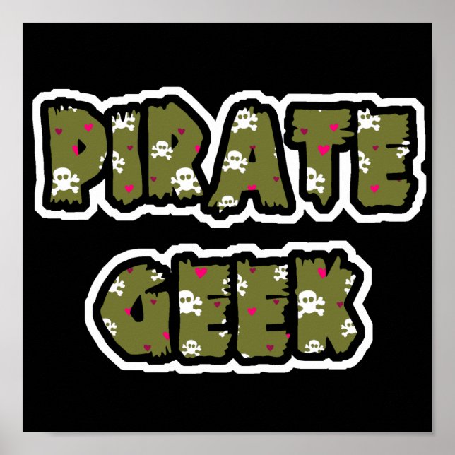 Pirate Geek Poster (Vorne)