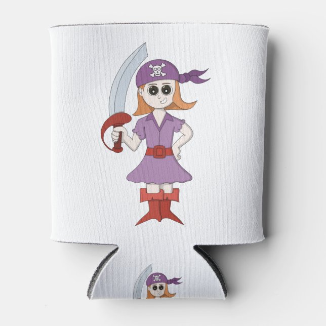 Pirate Girl Dosenkühler (Vorderseite)