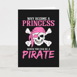 Pirate Girl Pirate Gift Girl Karte