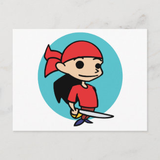 Pirate Girl Postkarte