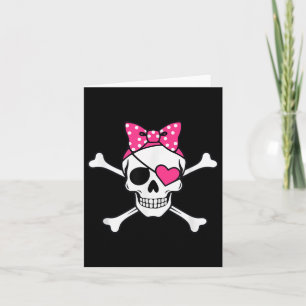 Pirate Girl Skull Herzstück Outfit Kleinkind Valen Karte