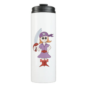 Pirate Girl Thermosbecher