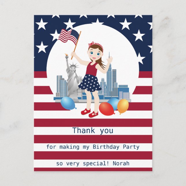 Pirate Girl Treasure Karte Geburtstagsparty (Vorderseite)