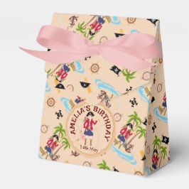 Pirate Girl Treasure Karte Geburtstagsparty Geschenkschachtel