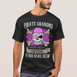 Pirate Grandma Caribbean Captain Grandmutter T-Shirt