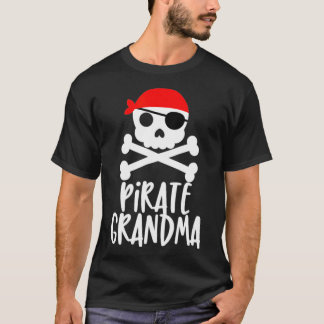 Pirate Grandma Skull und Crossbones Tshirt T-Shirt