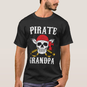 Pirate Grandpa Großvater Familie Halloween T-Shirt
