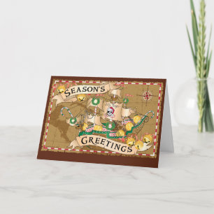 Pirate Greetings Feiertagskarte