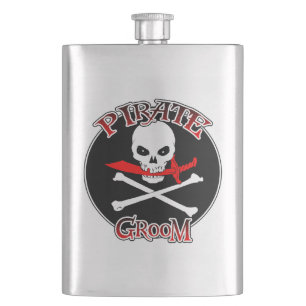 Pirate Groom Flask Flachmann