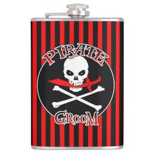 Pirate Groom Flask Flachmann