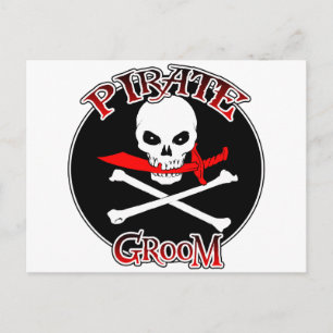 Pirate Groom Postkarte