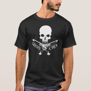 Pirate Grooms Crew Dunkler T - Shirt