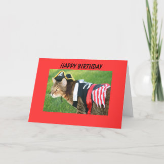 Pirate Happy Birthday Karte